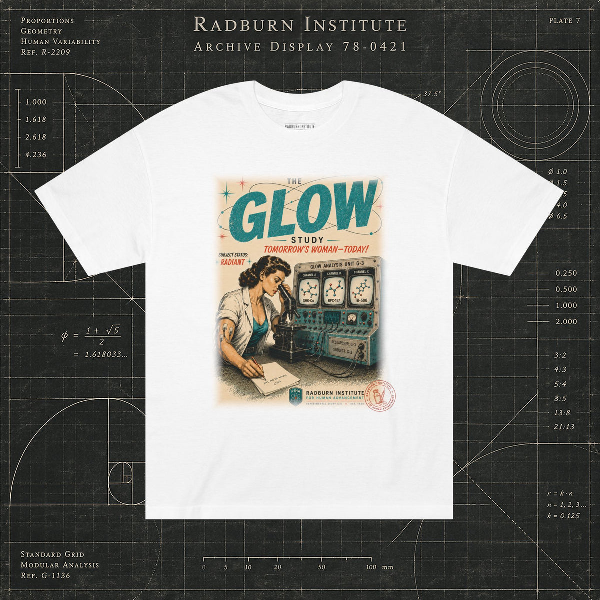 The GLOW Study in white, shown in a styled product or model view | color:White