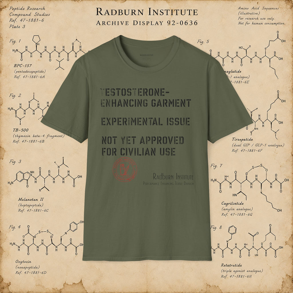 Testosterone-Enhancing Garment - Replica in military green, shown in a product or model view | color:Military_Green