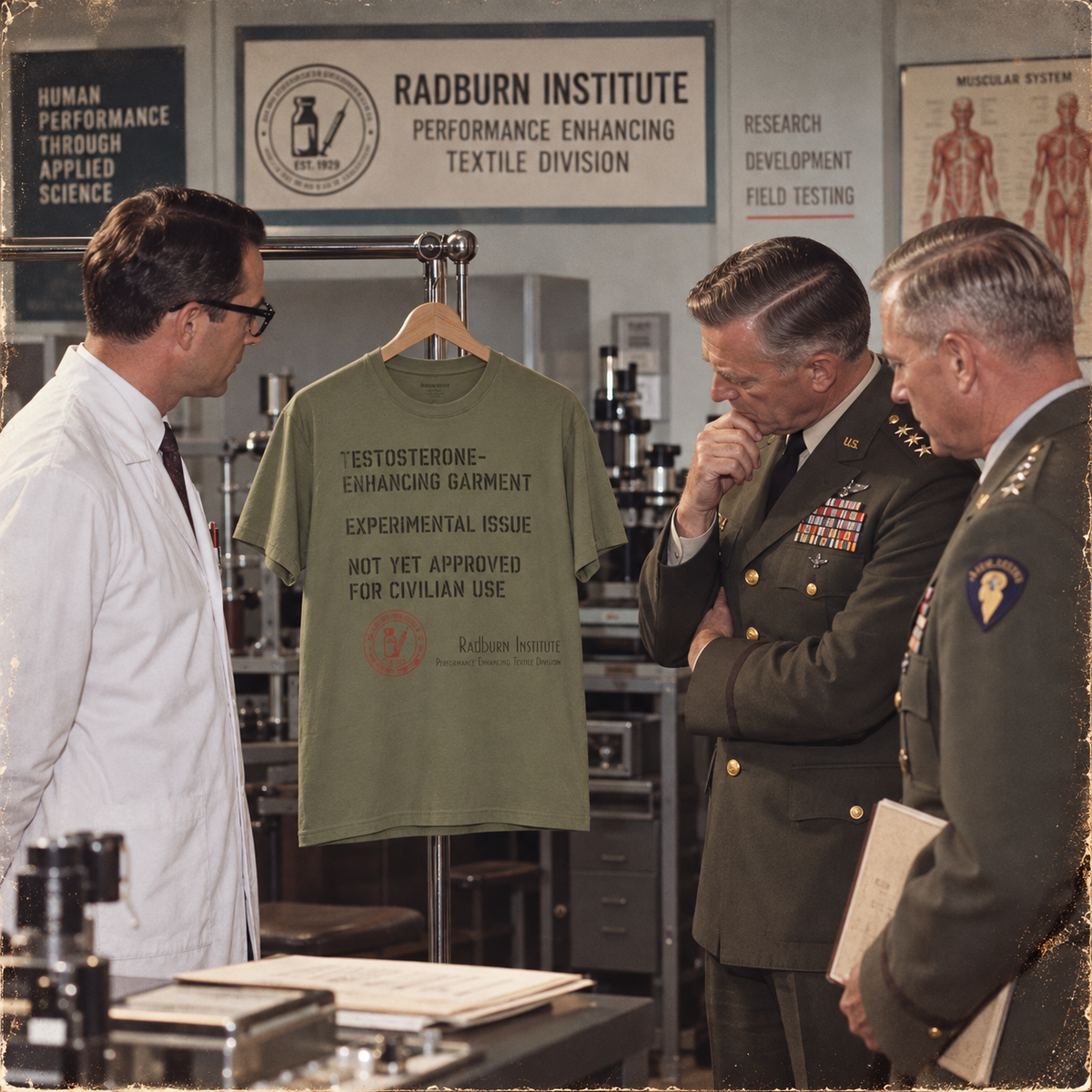 Testosterone-Enhancing Garment - Replica in military green, shown in a product or model view | color:Military_Green