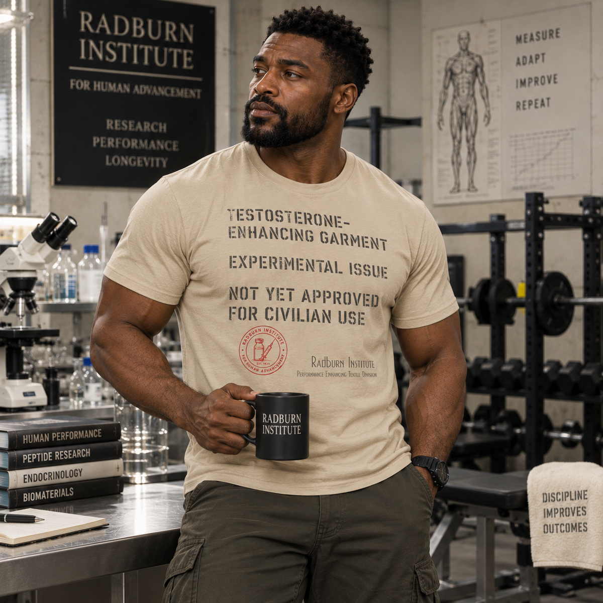 Testosterone-Enhancing Garment - Replica in sand, shown in a product or model view | color:Sand