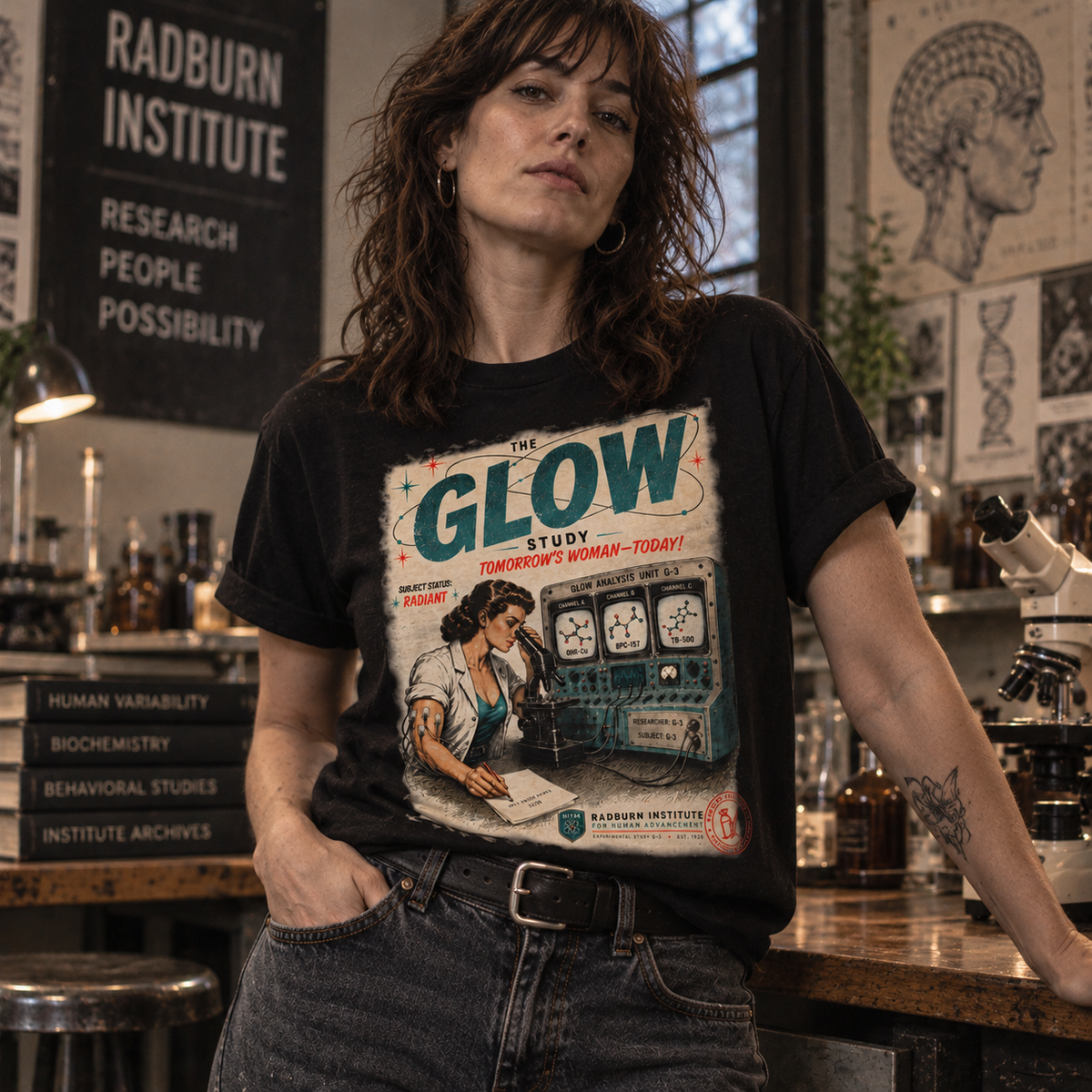 The GLOW Study in black, shown in the primary product view | color:Black