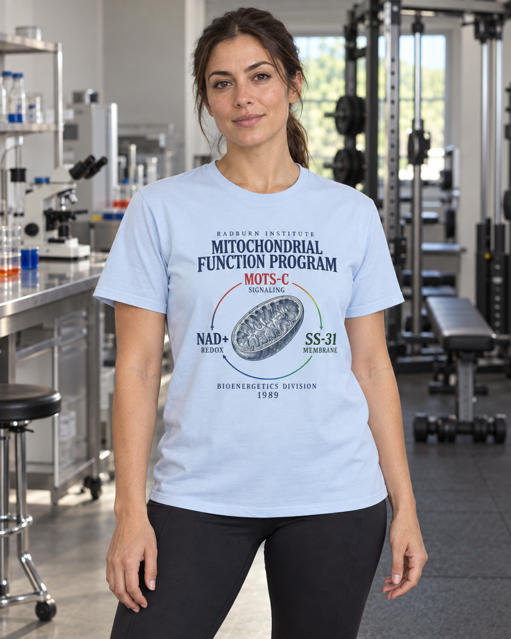 Mitochondrial Function Program in light blue, shown in a product or model view | color:Light_Blue