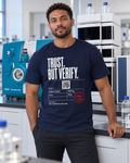 TRUST. BUT VERIFY. Garment in navy, shown in a product or model view | color:Navy