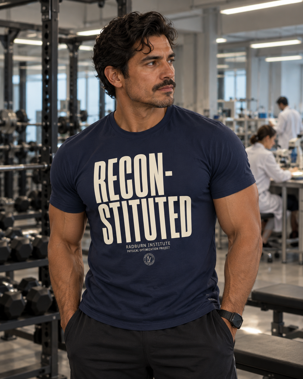 RECONSTITUTED Garment in navy, shown in the primary product view | color:Navy