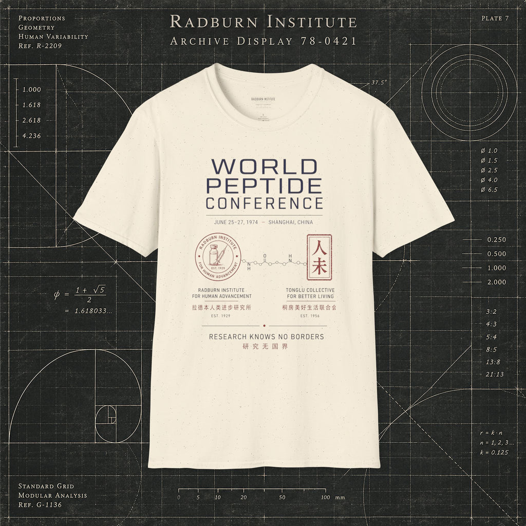 World Peptide Conference 1974 Garment in natural, shown in a product or model view | color:Natural