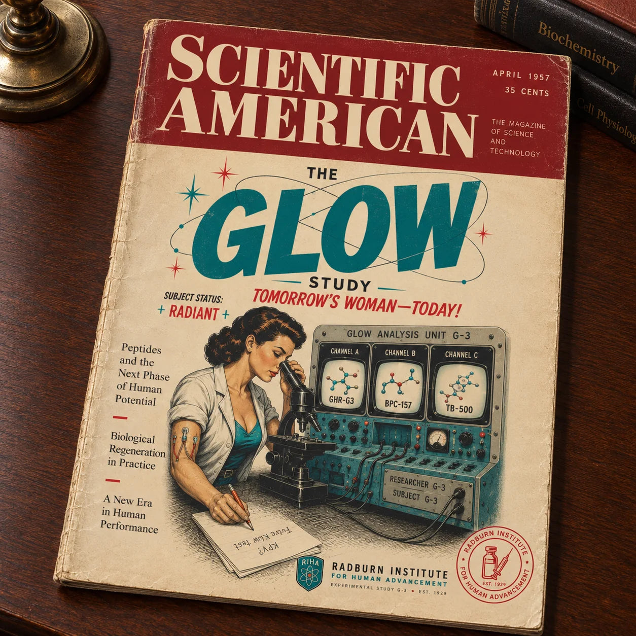 1957 period scientific publication featuring the GLOW Study